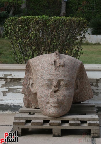 •	نموذج لرأس لتمثال " ابو الهول "