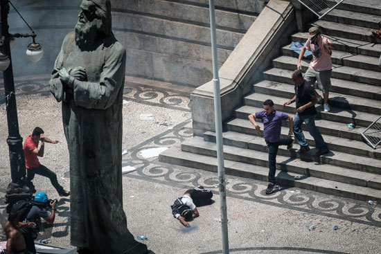 اشتباكات خارج البرلمان البرازيلى