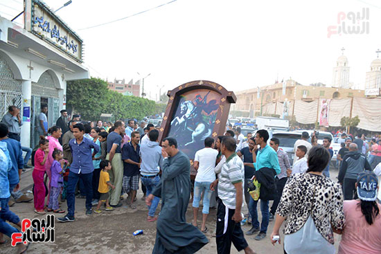 دير الشهيد "مارى جرجس" بالرزيقات غربى محافظة الأقصر يشهد احتفالات الذكرى السنوية