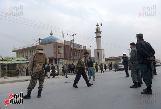 آثار التفجير الإرهابى فى أفغانستان