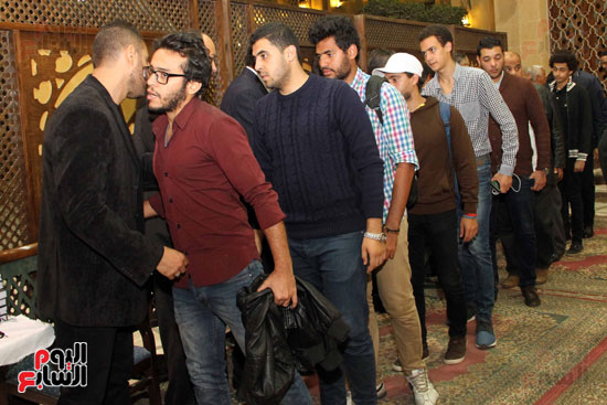 جانب من الحضور المشارك فى العزاء