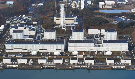 صورة جوية لمفاعل فوكوشيما اليابانى