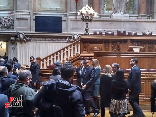 السيسى يزور البرلمان البرتغالى (13)