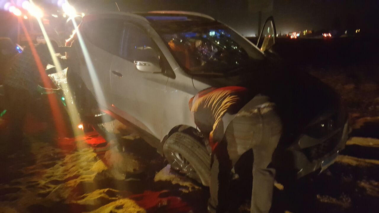 سيارة مى سليم بعد الحادث (1)