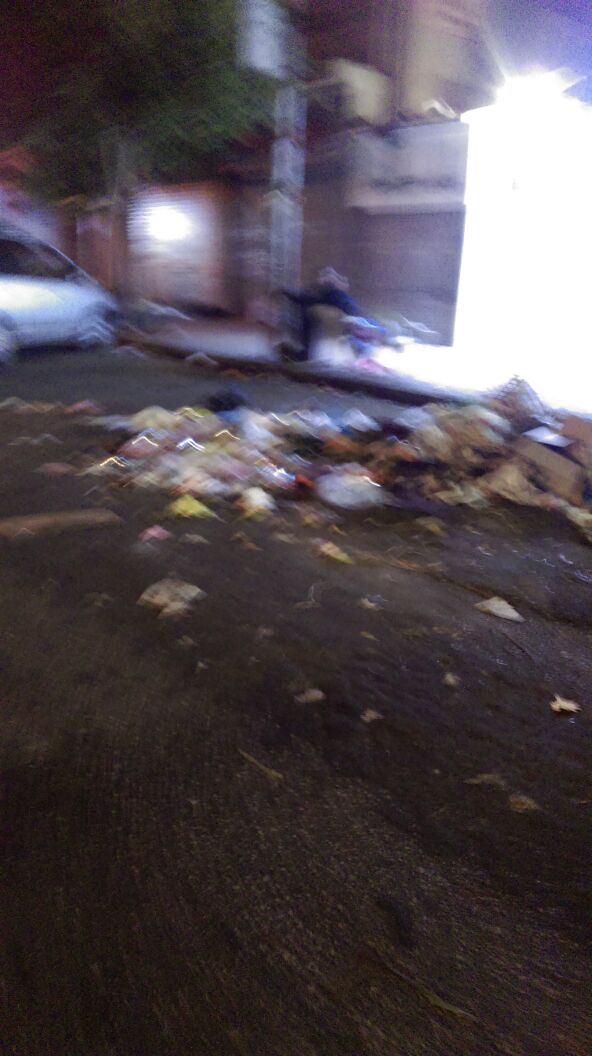 أكوام القمامة فى شارع إسماعيل رمزى (3)