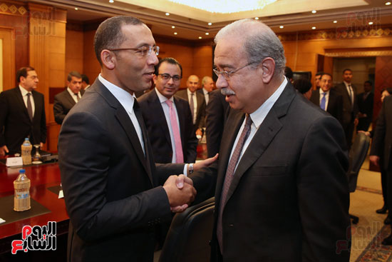 خالد صلاح مع رئيس الحكومة