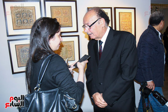 افتتاح معرض أسطح زمنية لـ أحمد شيحا بجاليرى مصر (14)