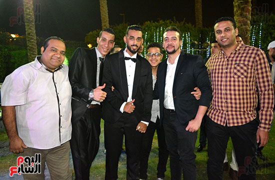 الزميل أحمد الشاذلى يحتفل بزفافه على منه الله هشام (19)