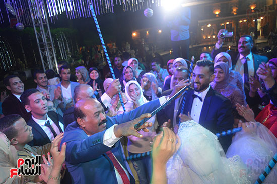 الزميل أحمد الشاذلى يحتفل بزفافه على منه الله هشام (8)