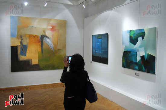  افتتاح معرض فنى للفنان التشكيلى  ماتى سيرفيو بجاليرى النيل (7)