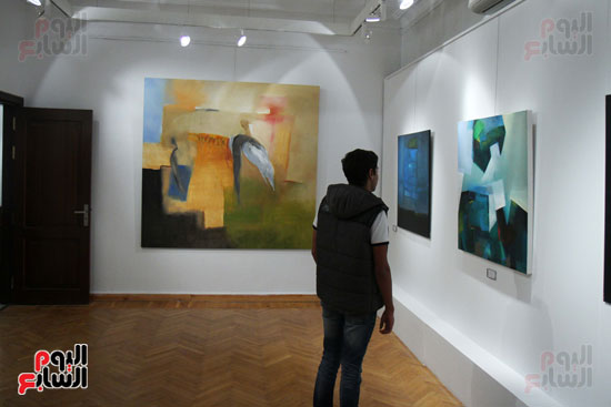  افتتاح معرض فنى للفنان التشكيلى  ماتى سيرفيو بجاليرى النيل (4)