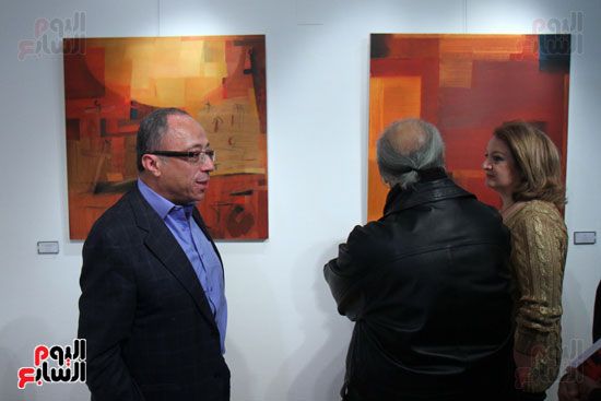 افتتاح معرض فنى للفنان التشكيلى  ماتى سيرفيو بجاليرى النيل (8)