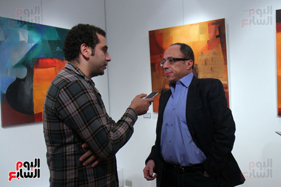  افتتاح معرض فنى للفنان التشكيلى  ماتى سيرفيو بجاليرى النيل (14)