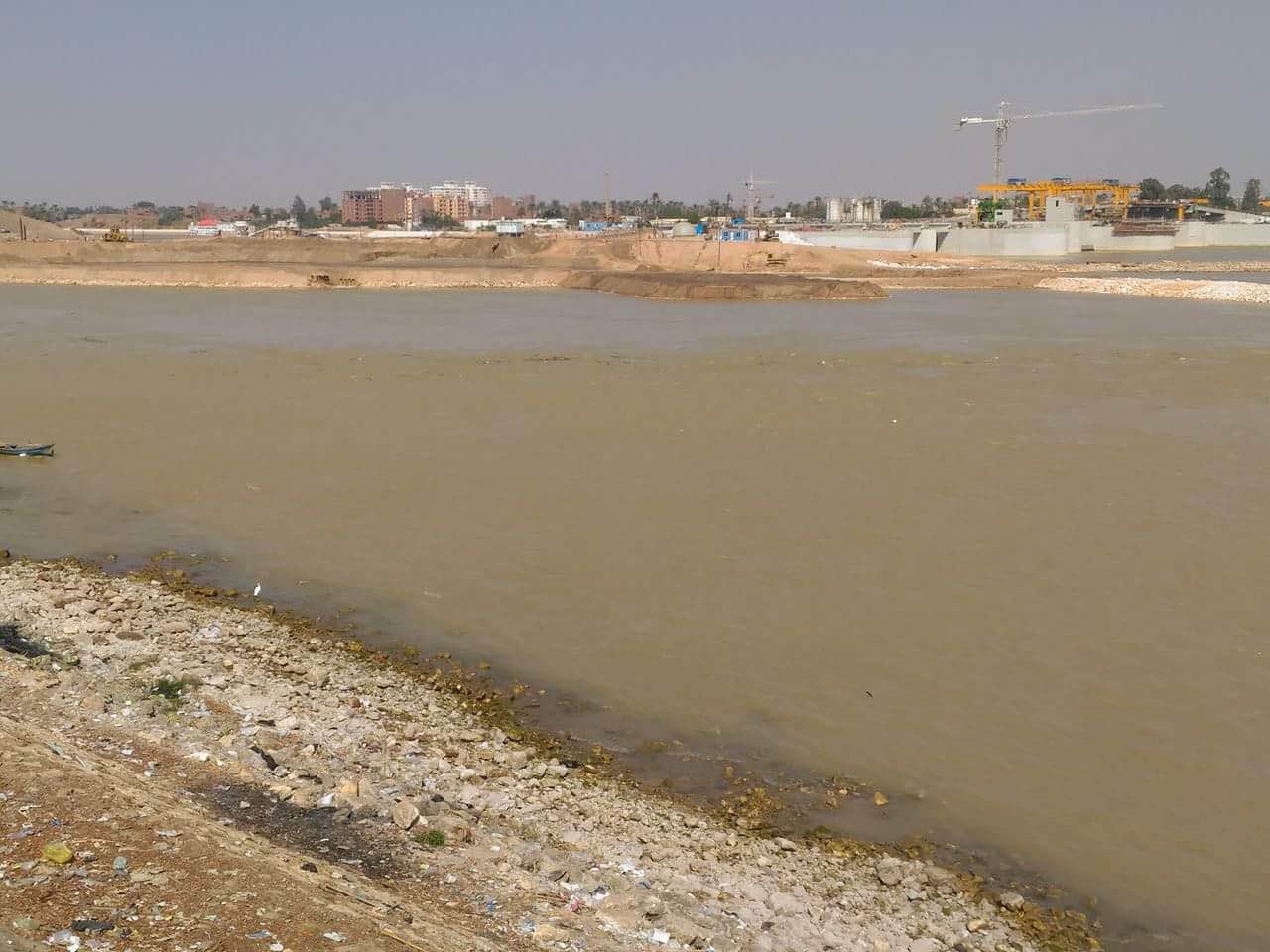 مياه النيل تتغير بسبب العكارة 
