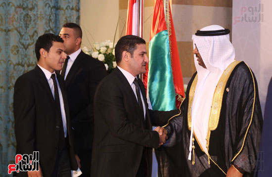 رئيس التحرير التنفيذى لليوم السابع يوسف أيوب مع السفير الإماراتى