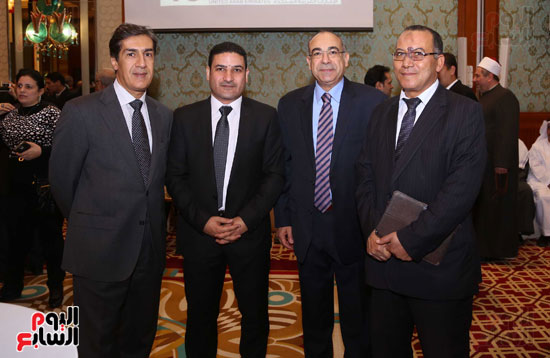 رئيس التحرير التنفيذى لليوم السابع يوسف أيوب مع السفراء محمد إدريس، أمجد عبد الغفار والزميل ربيع شاهين