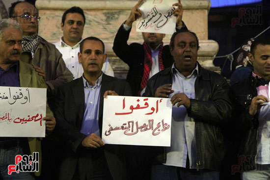 وقفة احتجاجية لصحفى المصرى اليوم (2)