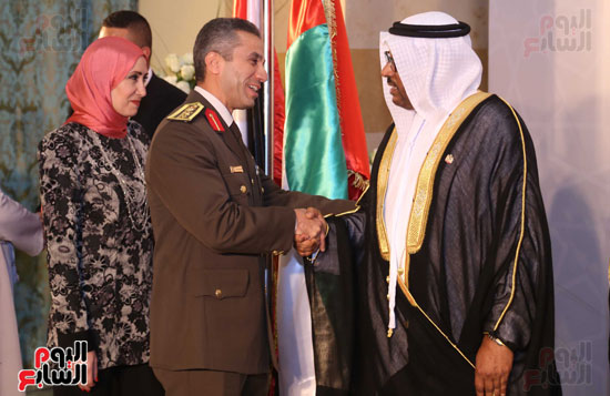 المتحدث العسكرى العميد محمد سمير مع السفير جمعة مبارك الجنيبى