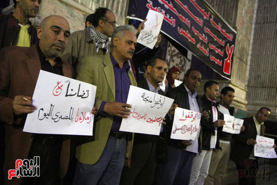 وقفة احتجاجية لصحفى المصرى اليوم (7)
