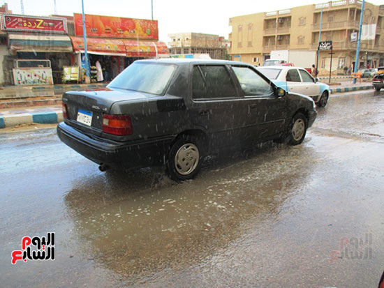  زيادة تساقط الأمطار على مدينة مرسى مطروح