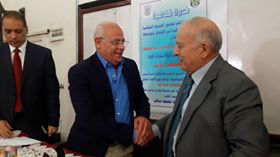 محافظ بورسعيد يرحب باللواء مصطفى كامل في كلية التربية