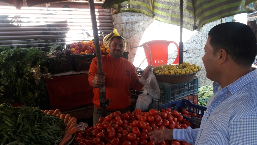 محرر اليوم السابع داخل سوق المقريزى بدمنهور 