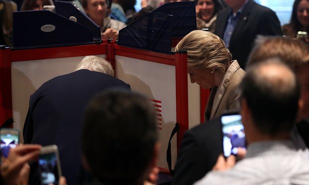 clinton and bill voting