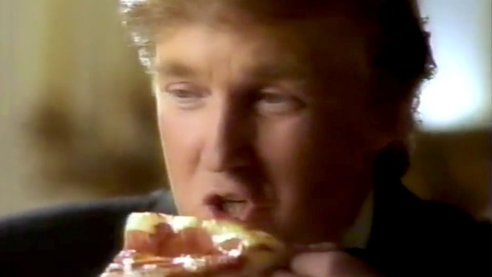 دونالد ترامب فى إعلان بيتزا هت
