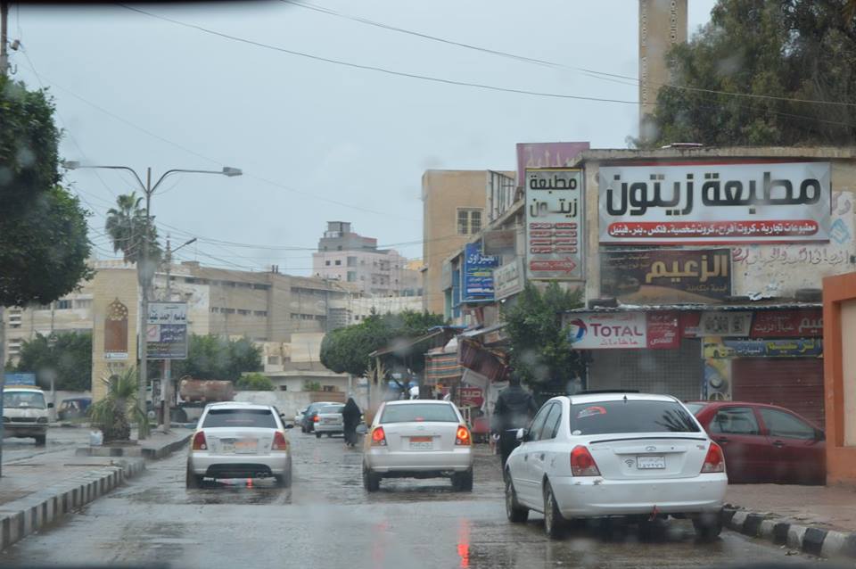 غرق شوارع كفر الشيخ بالمياه