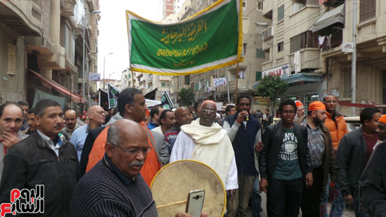 جانب من احتفالات الصوفية بالإسكندرية