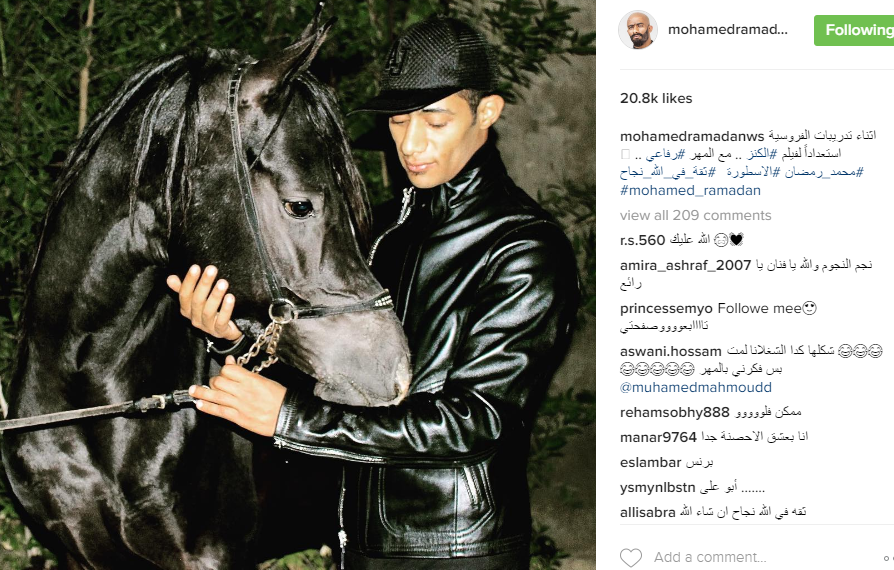 محمد رمضان يتدرب استعداداً لفيلمه الجديد "الكنز" 