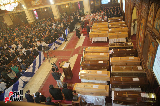 صلاة الجنازة على شهداء الكنيسة البطرسية (3)