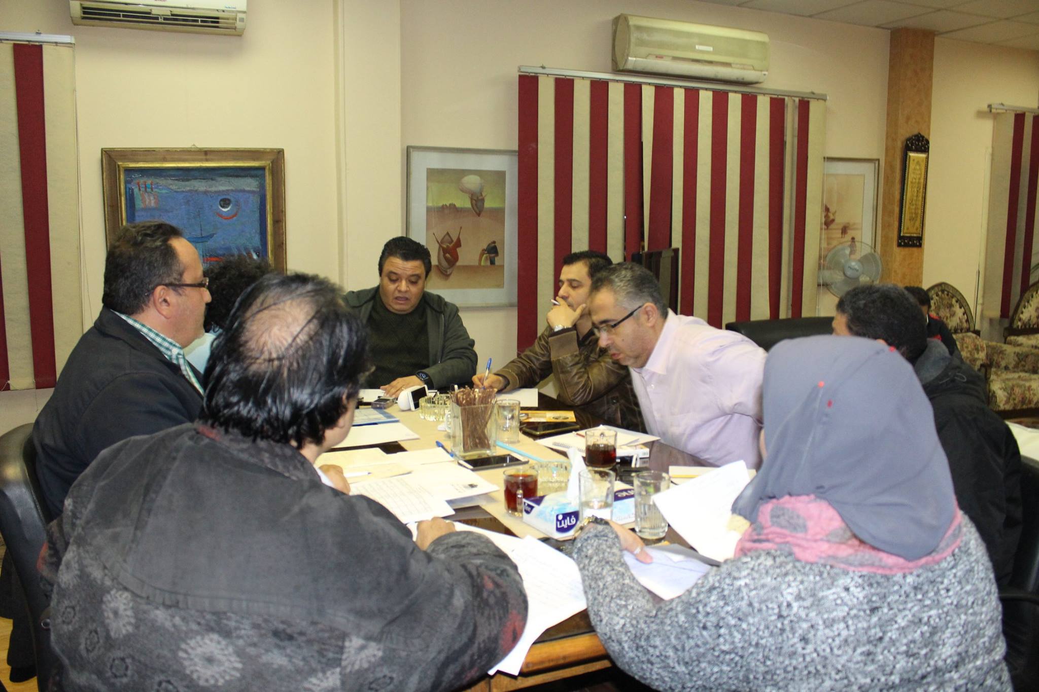 خالد جلال يجتمع برؤساء الهيئات التابعة للإنتاج الثقافى (3)