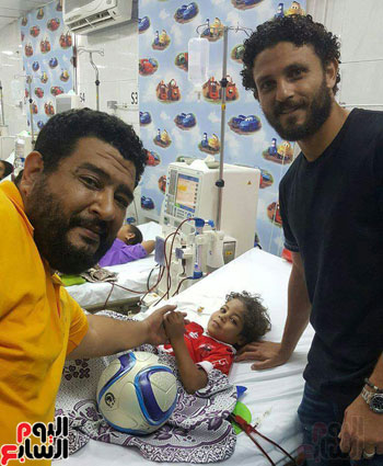 حسام غالي في مستشفي أبو الريش