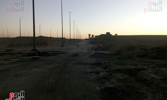 مدخل المنطقة الصناعية بمدينة طيبة الجديدة