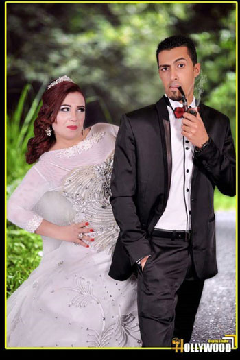 إبراهيم واندا فى  ليلة الزفاف بمصر
