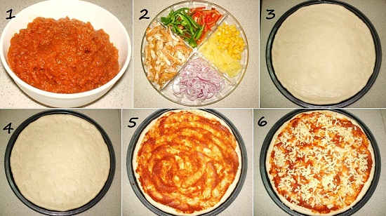 طريقة عمل البيتزا1