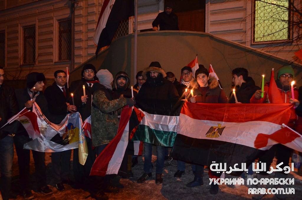 وقفة تضامنية فى أوكرانيا