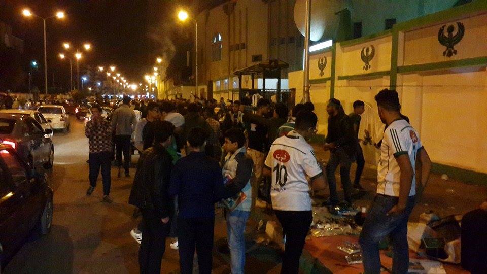 اجواء مباراة المصري والاهلي من امام استاد بورسعيد4