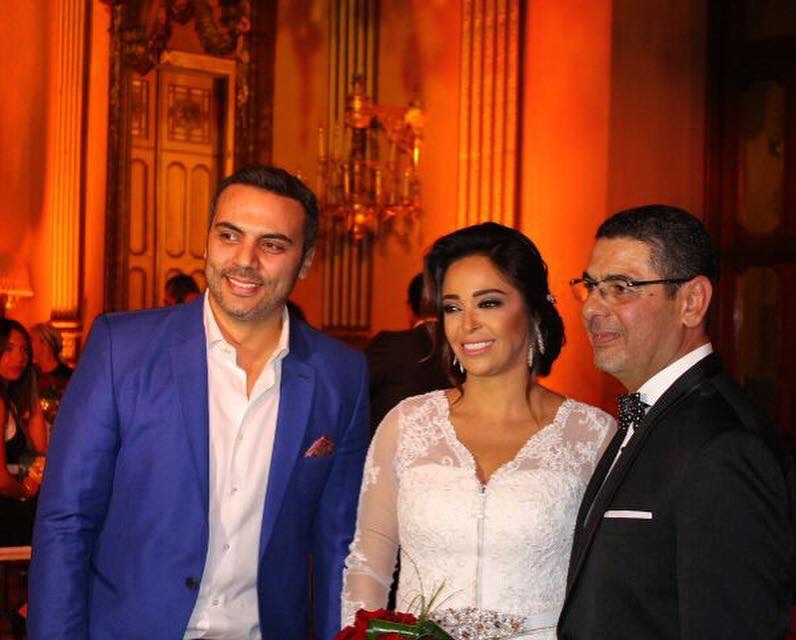أحمد فريد مع داليا البحيرى وزوجها