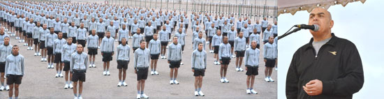  وزير الدفاع يتابع مراحل الإعداد البدنى والعسكرى للطلبة الجدد بالكلية الحربية  (3)