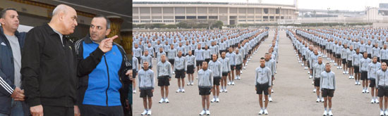  وزير الدفاع يتابع مراحل الإعداد البدنى والعسكرى للطلبة الجدد بالكلية الحربية  (1)