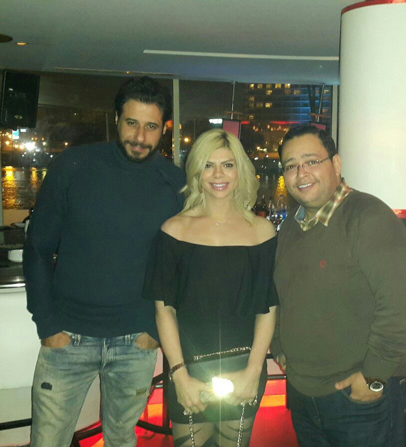 بالصور أحمد آدم ورزق والسعدنى يحتفلون بعيد ميلاد أميرة فتحى اليوم السابع