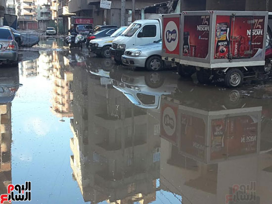 غرق شوارع مدينة دمنهور بالبحيرة فى مياة الأمطار