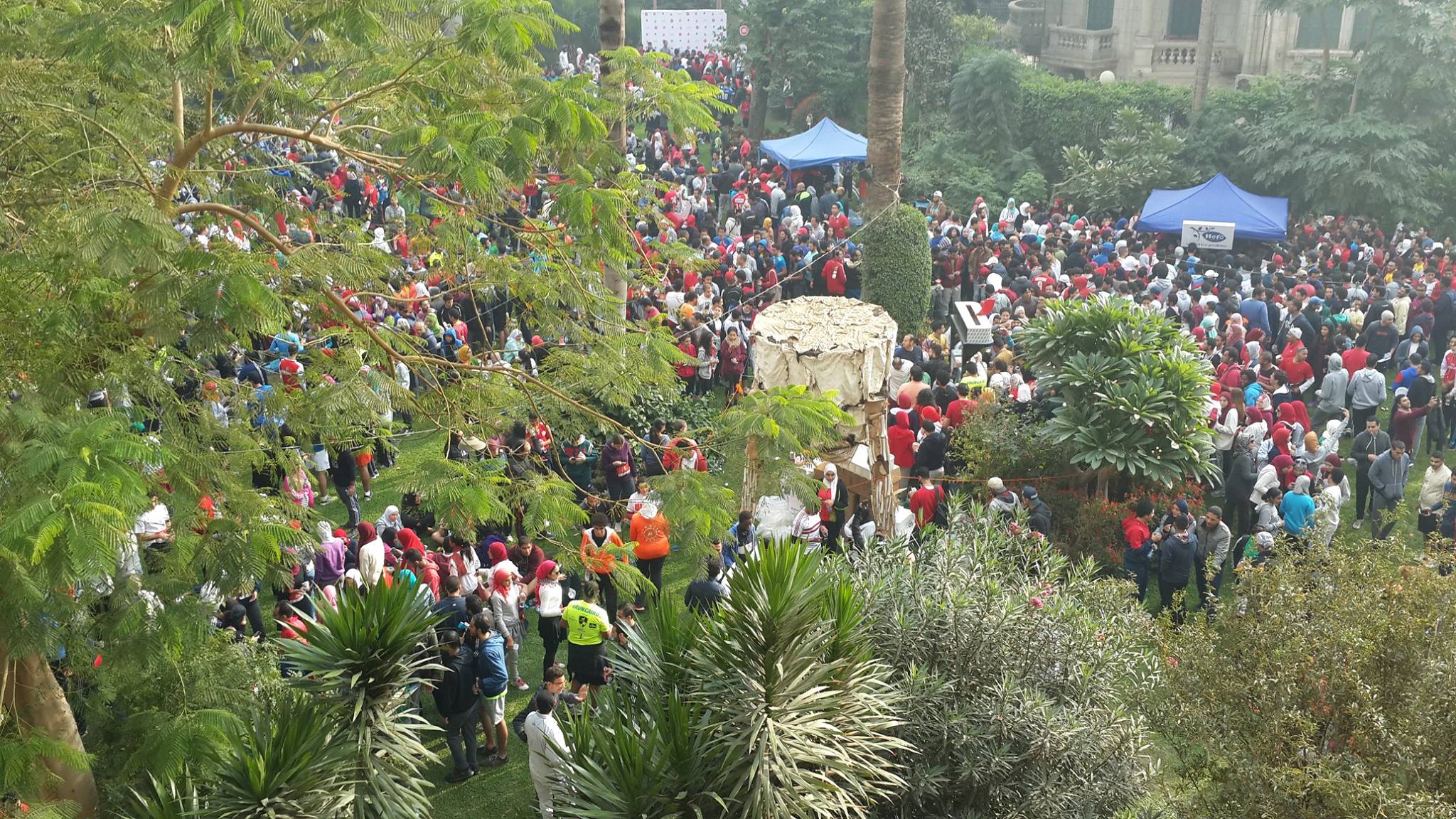 مئات المشاركين فى جرية جنيف صباح الجمعة