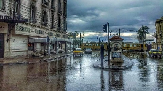 غرق شوارع اسكندرية فى الشتاء