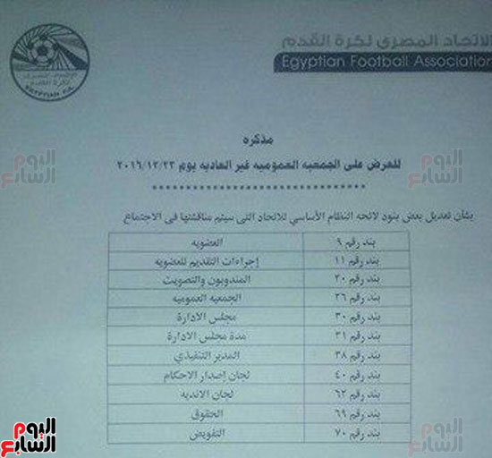 اقتراحات الجبلاية لتعديل اللائحة 