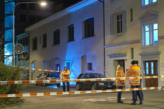 انتشار قوات الشرطة السويسرية فى محيط مسجد هاجمه مسلح