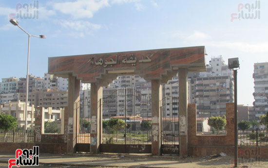 حديقة الجوهرة ببورسعيد تتحول إلى خرابة