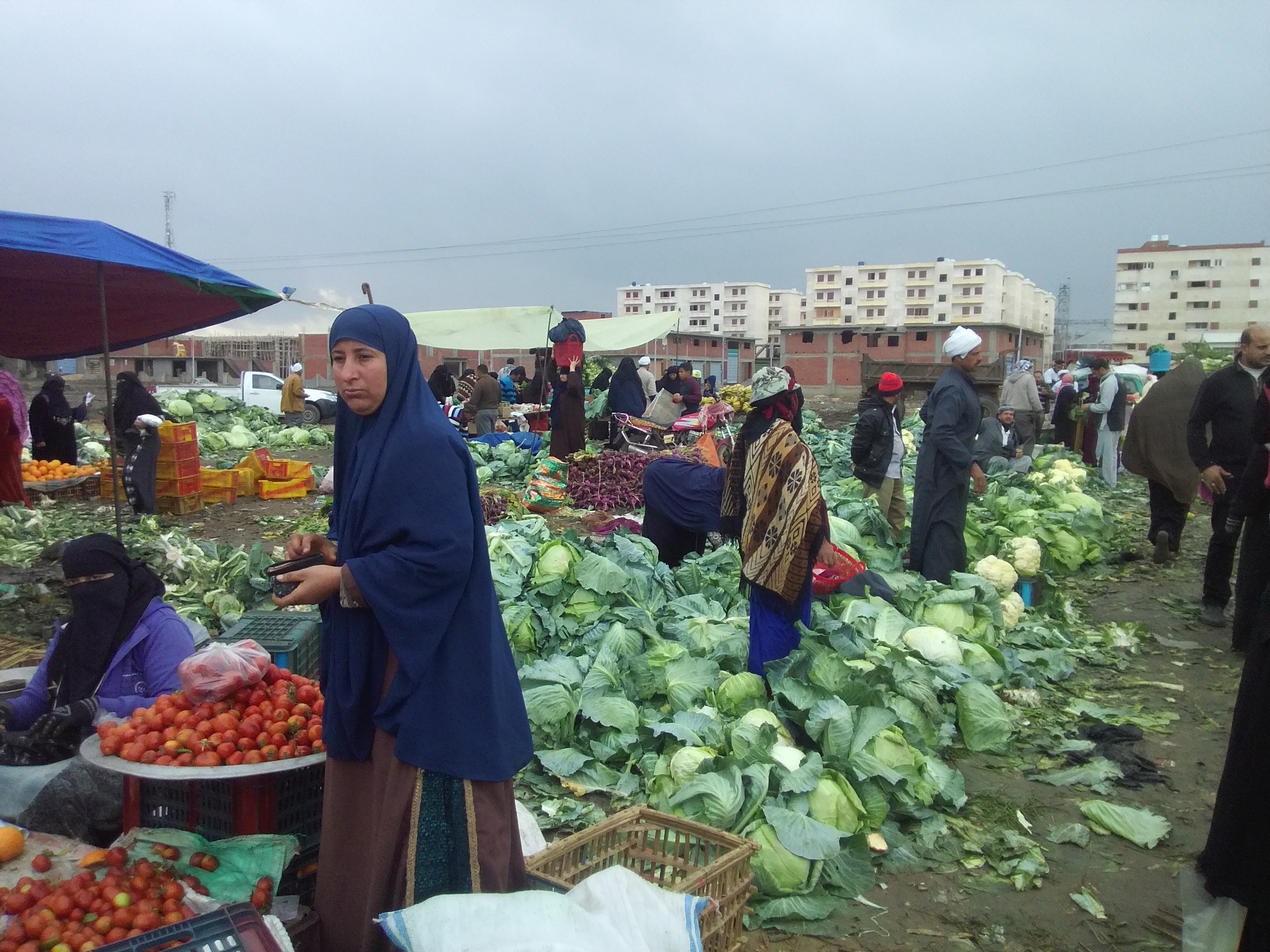 قسم الخضرات بالسوق الجديد